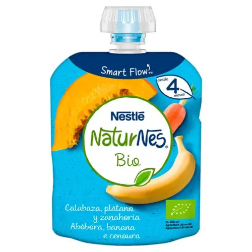 Nestlé Naturnes Bio Pumpkin Banana Carrot Sachets 90g