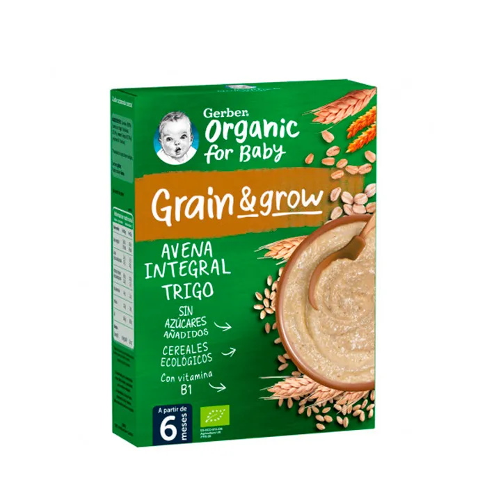 Gerber Wholegrain Oatmeal and Wheat Porridge 250g