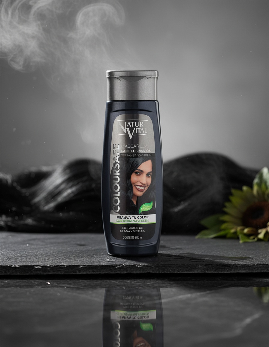 Natur Vital COLOURSAFE MASK black 300 ml - Afbeelding 2