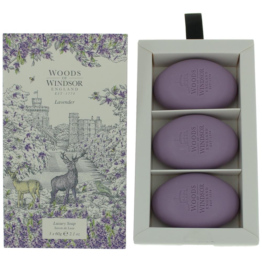 Woods of Windsor Lavender Zeep 3 x 60g