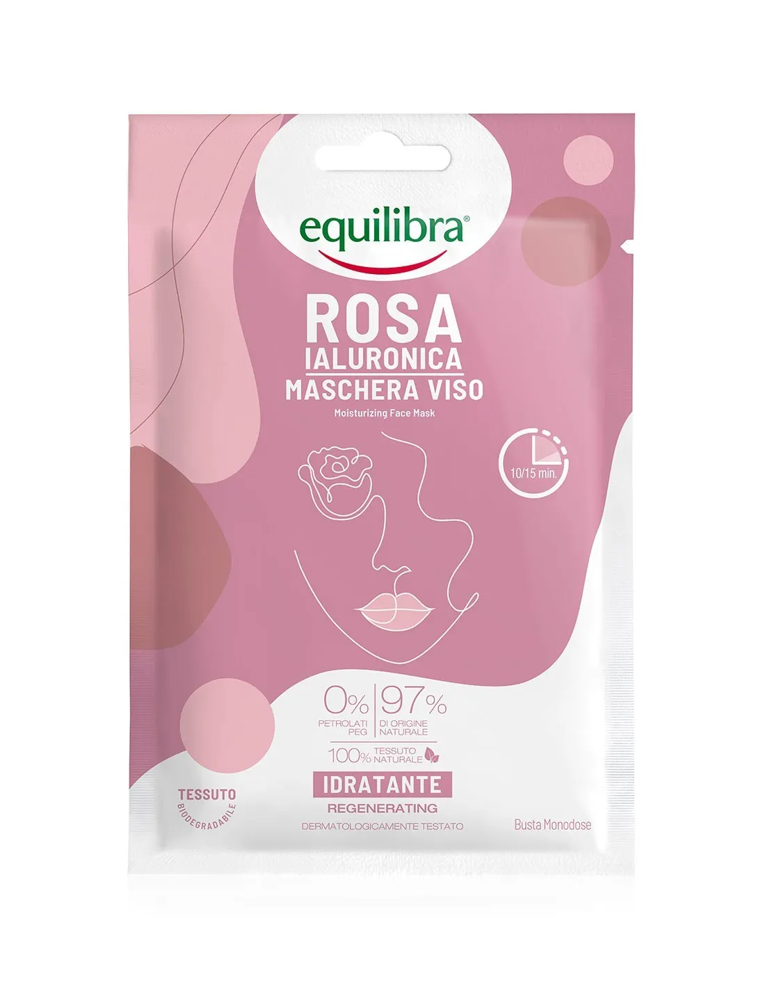 Equilibra Ialuronic Face Mask Tissue 1ud
