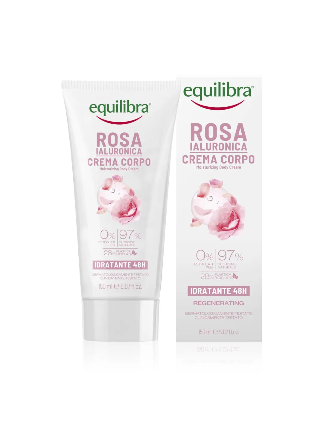 Equilibra Rose Hialuron Body Cr 150ml