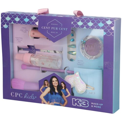 Cent Pur Cent CPC Kids K3 Marthe Make-Up Geschenkset 6 Stuks (Deze geschenkset bevat: Lippenstift Oogschaduw Gezichtsdiamanten Settingspray Haarclip 2x Make-upkwast)