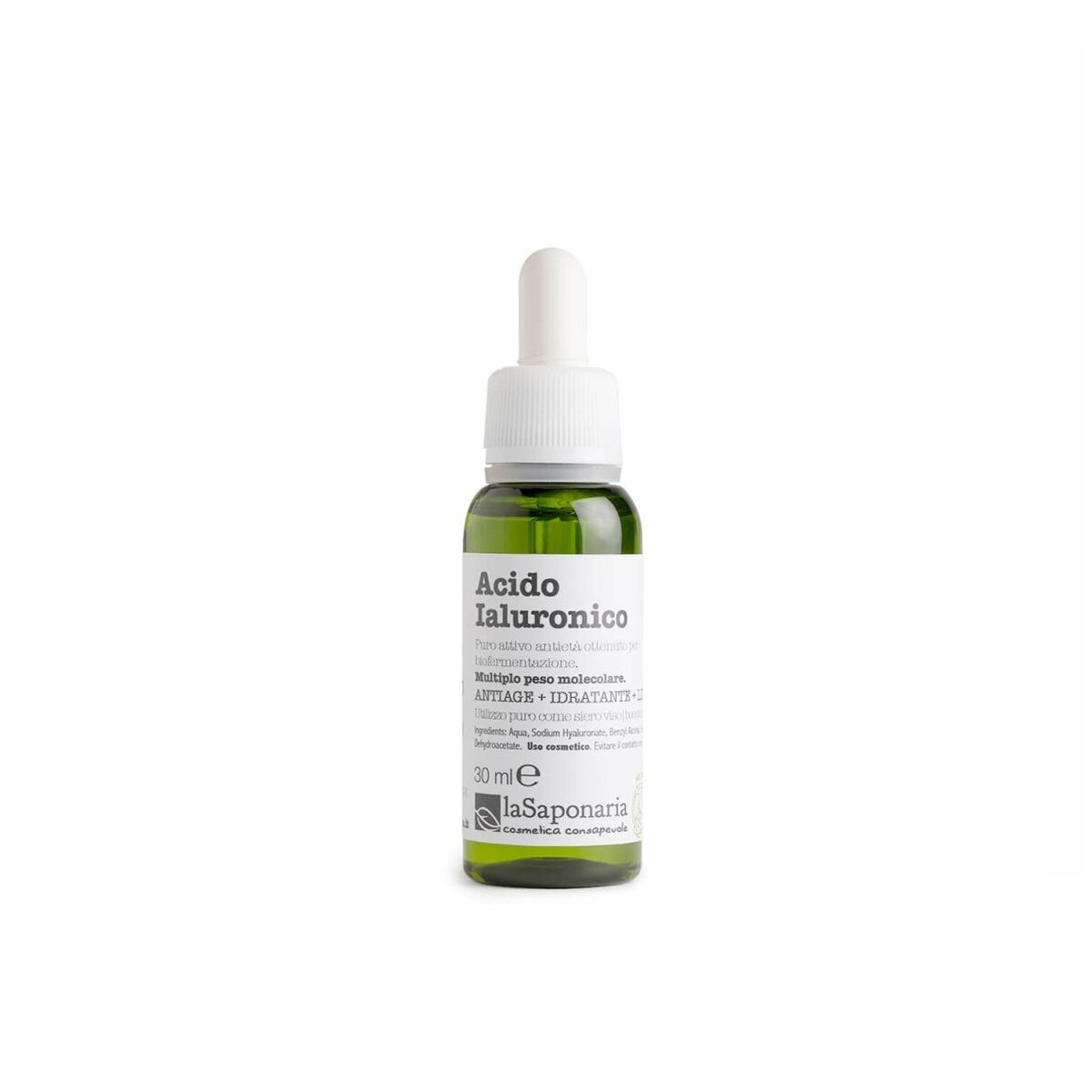 Gezichtsserum met Hyaluronzuur La Saponaria Hyaluronic 30 ml