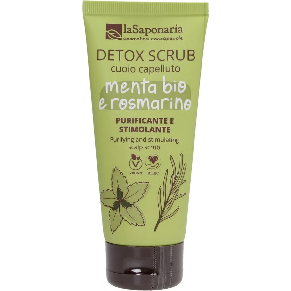 Zuiverende Scrub La Saponaria Detox - Menta e Rosmarino 100 ml