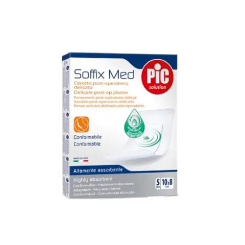 Pic Soffix Med Sterile Dressing 10x8cm 5U