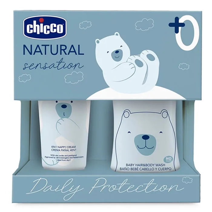 Chicco Sensation Natural Hygiene and Nappy Set 2 Pieces