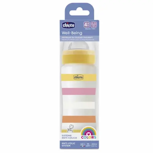 Chicco Well Being Anti-Colic Bottle 4m+ 330ml