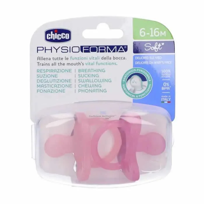 Chicco PhysioForma Soft Pacifiers Pink 6-16M