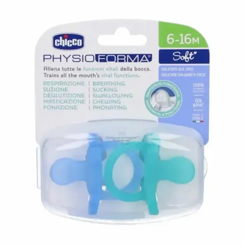 Chicco Physio Soft Silicone Pacifier Blue 6-12M