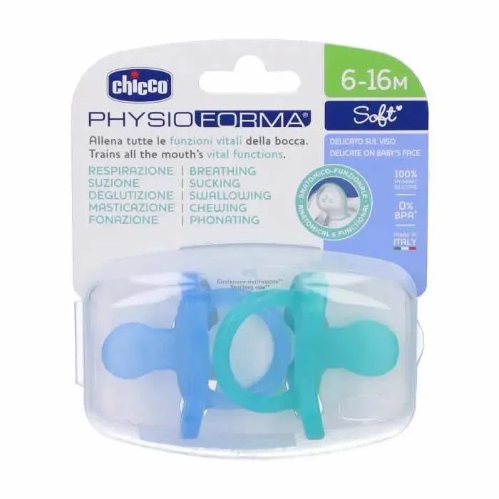Chicco Physio Soft Silicone Pacifier Blue 6-12M