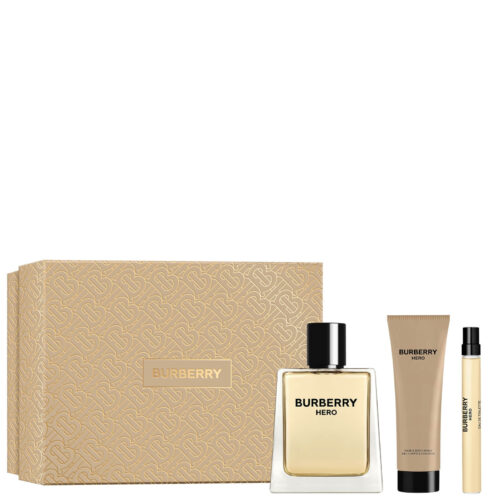 Burberry Hero Geschenkset 100ml EDT + 75ml Douchegel + 10ml EDT