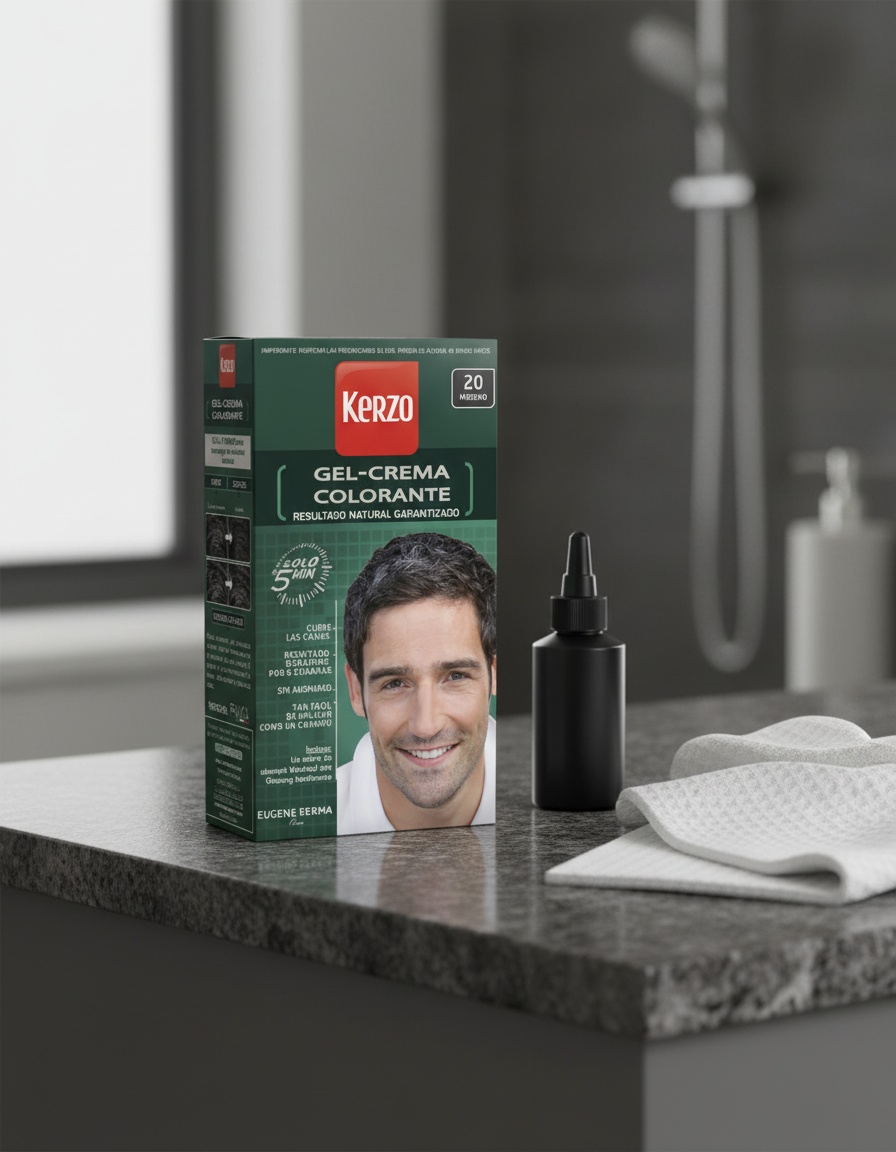 Kerzo TINTE PARA HOMBRE gel-crema #20 moreno 100 gr - Afbeelding 2