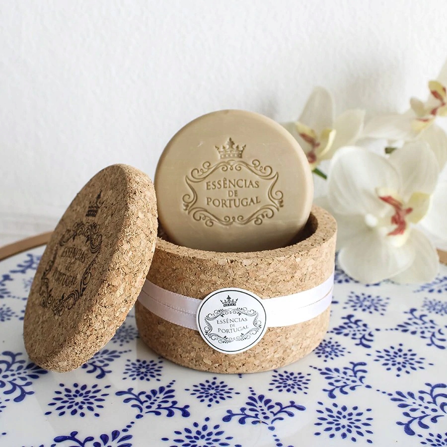Essências de Portugal Cork Jewel-Keeper White Jasmine Soap 2x50g