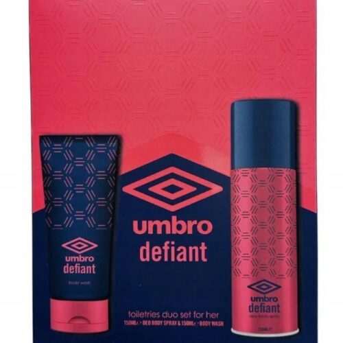Umbro Defiant Geschenkset 150ml Body Spray + 150ml Body Wash