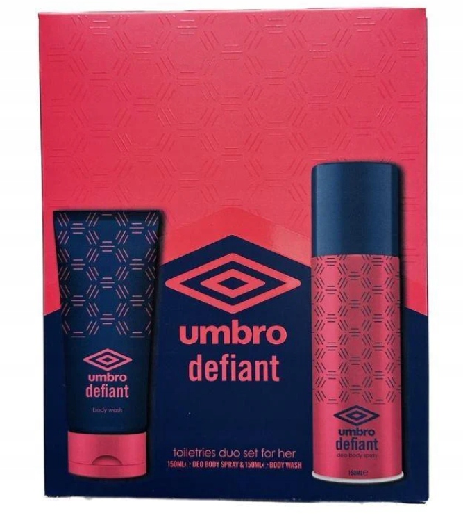 Umbro Defiant Geschenkset 150ml Body Spray + 150ml Body Wash