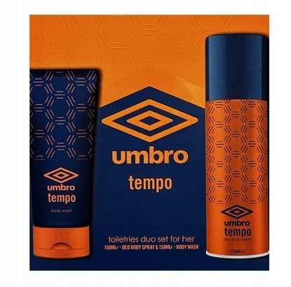 Umbro Velocita Geschenkset 150ml Body Spray + 150ml Douchegel