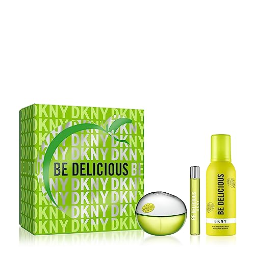 DKNY Be Delicious Geschenkset 100ml EDP + 150ml Shower Mousse + 15ml EDP