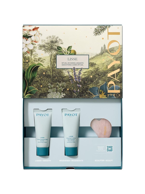Payot Lisse Smoothing Cares Ritual Geschenkset 30ml Wrinkle Smoothing Crème + 30ml Sleeping Resurfacing Crème + mini lifting face Gua Sha