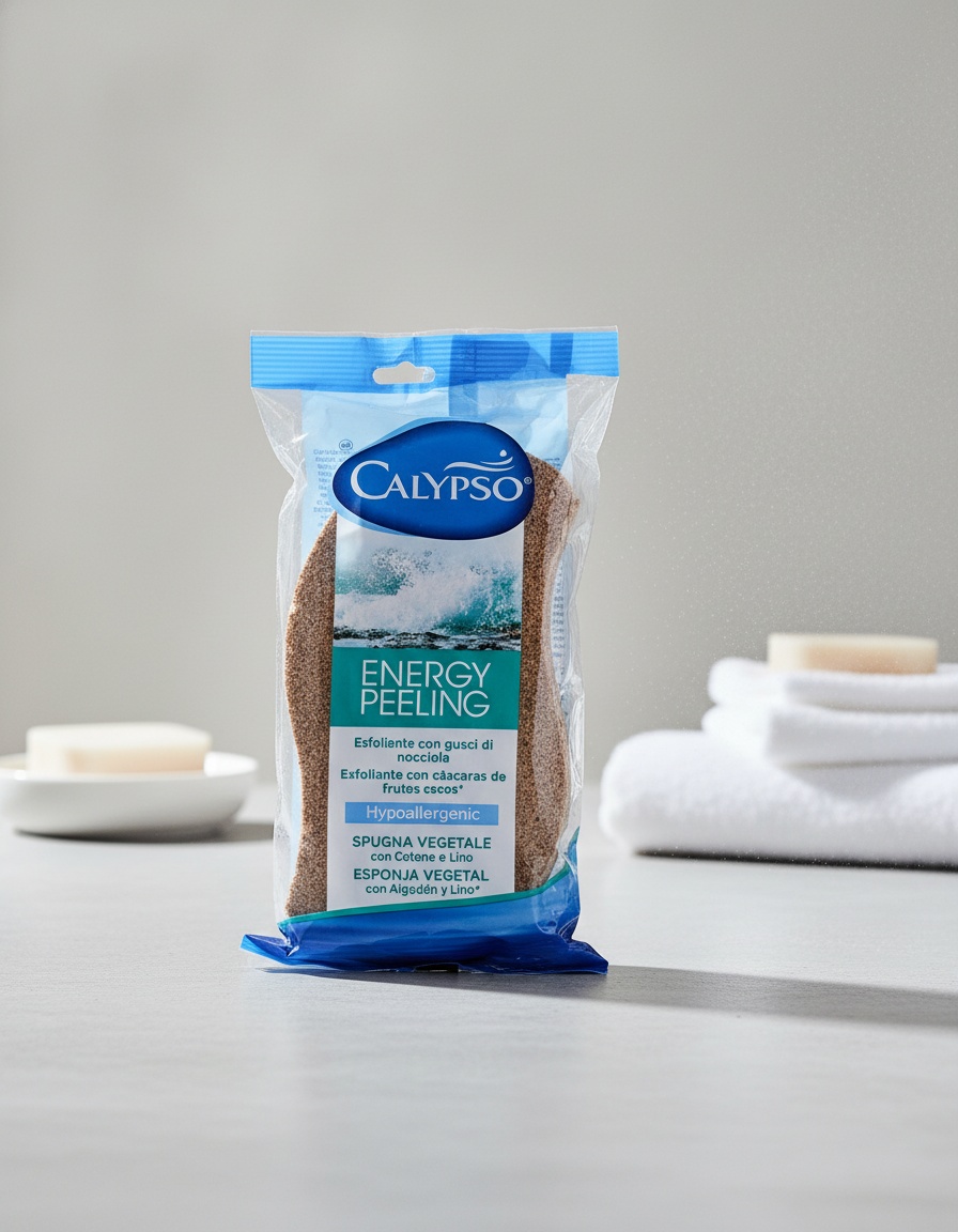 ESPONJA CALYPSO energy peeling vegetal hipoalergénica 1 u - Afbeelding 2
