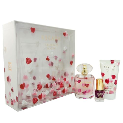 Escada Celebrate N.O.W. Geschenkset 50ml EDP + 50ml Bodymilk + 4.5ml Nagellak