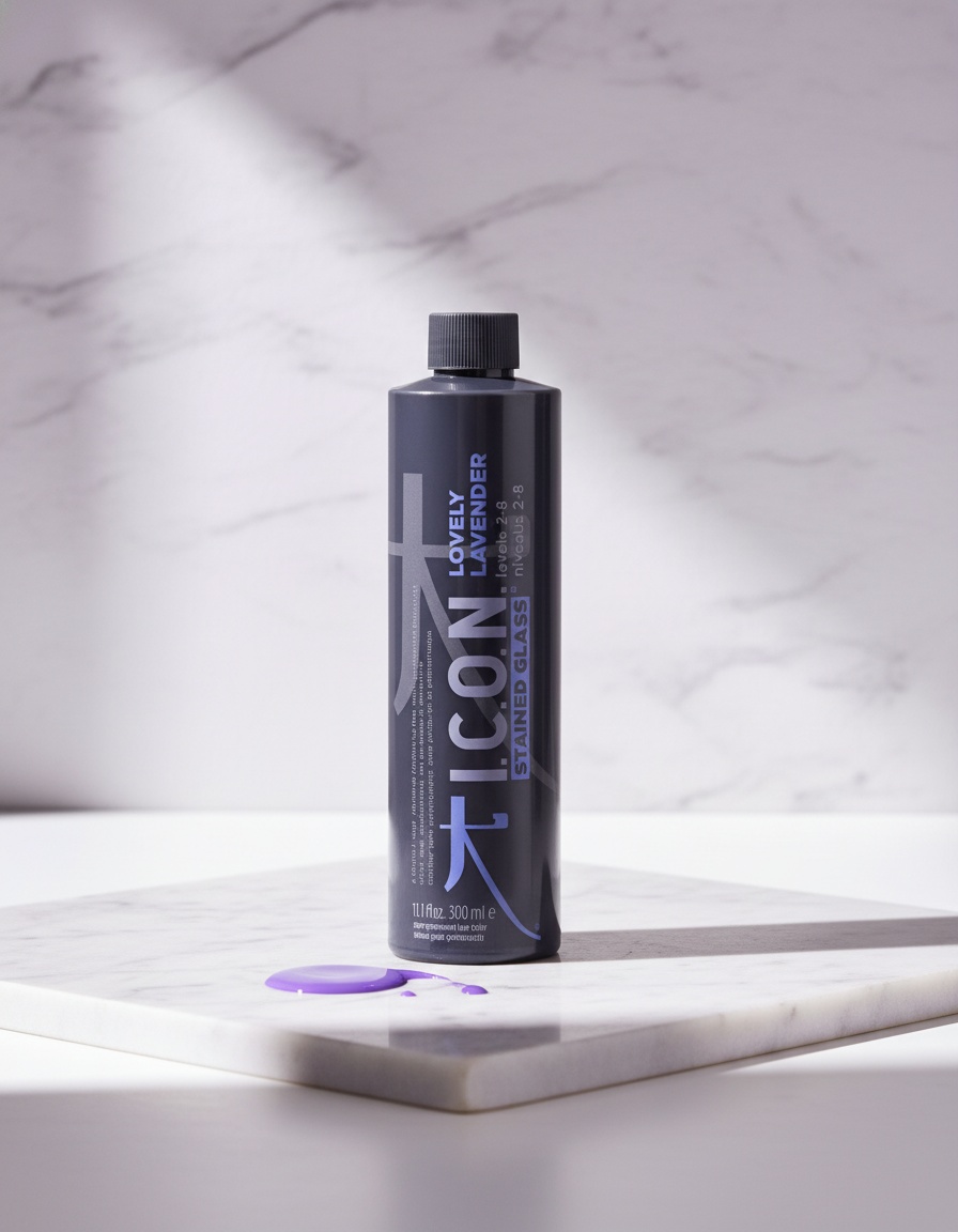 I.c.o.n. STAINED GLASS hair color treatment #Lovely Lavender 300 ml - Afbeelding 2