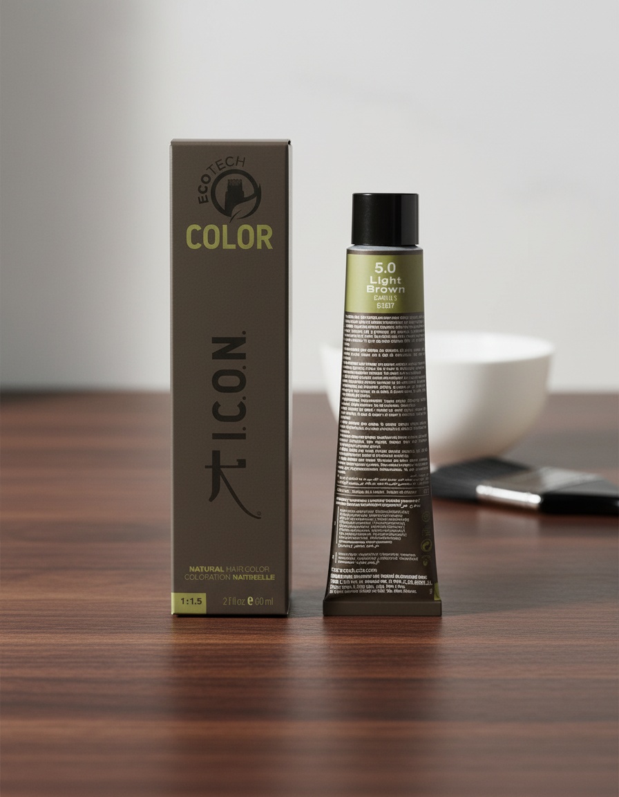 I.c.o.n. ECOTECH COLOR natural color #5.0 light brown - Afbeelding 2