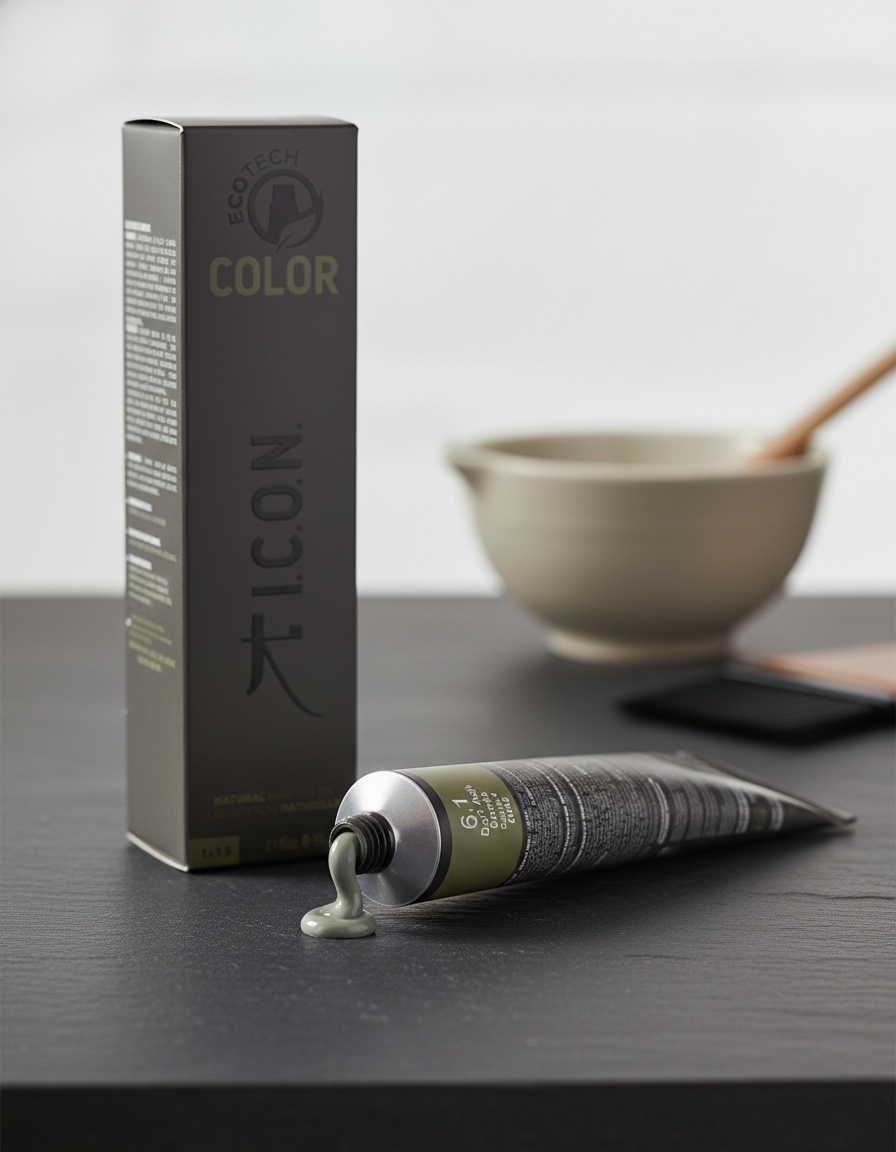 I.c.o.n. ECOTECH COLOR natural color #6.1 dark ash blonde - Afbeelding 2