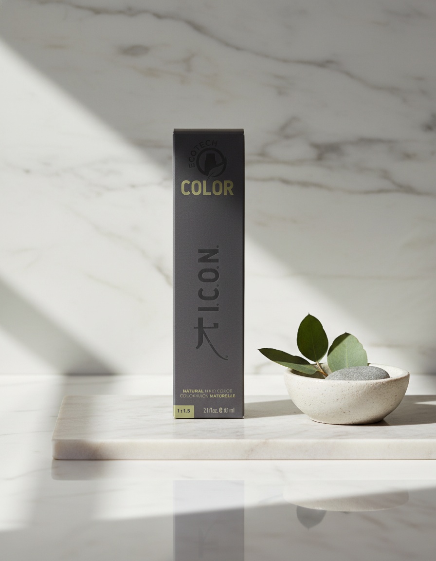 I.c.o.n. ECOTECH COLOR natural color #4.5 medium mahogany brown - Afbeelding 2