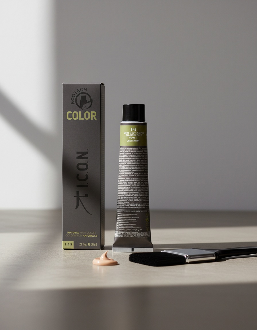 I.c.o.n. ECOTECH COLOR #9.43 very light copper golden blonde - Afbeelding 2