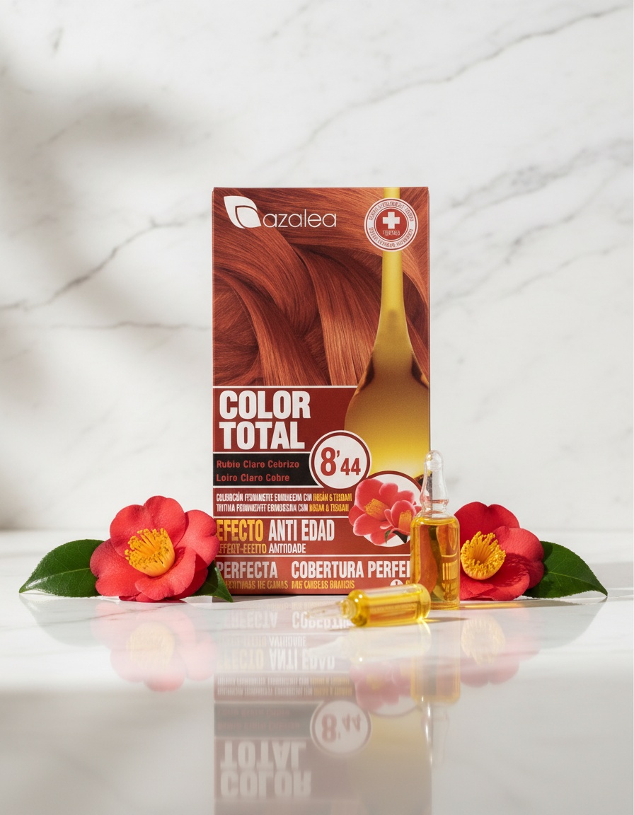 Azalea COLOR TOTAL #8,44-rubio claro cobrizo 1 u - Afbeelding 2