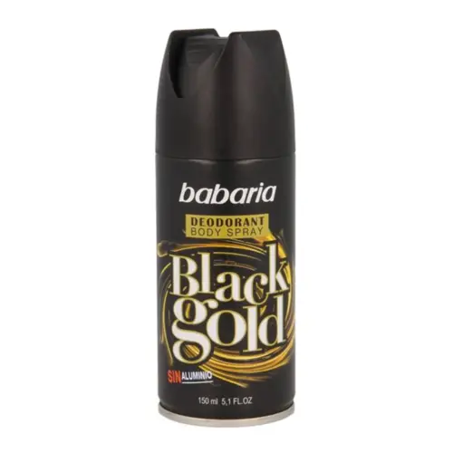 Babaria Black Gold Deodorant Spray 150ml+50ml Free