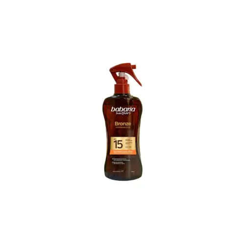 Babaria Sol Bronze Aceite Protector Solar Monoi Tahiti Spray Spf15 300ml