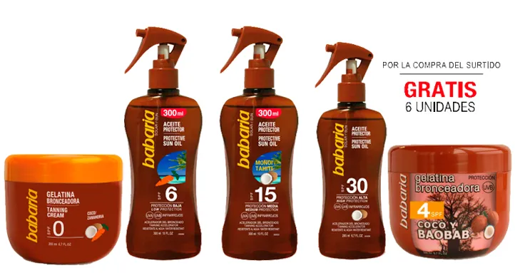 Lote Br Babaria Surtido Aceites 24 6 Gelatinas Gratis