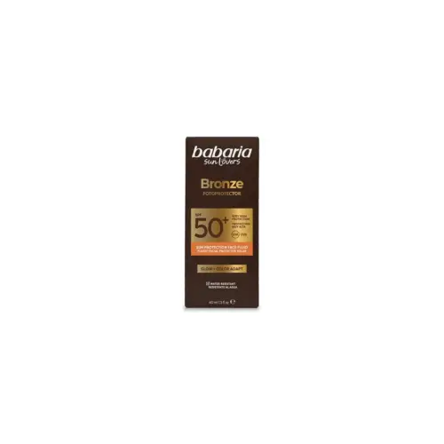 Babaria Sol Bronze Facial Fluido Solar Fotoprotector Glow Color Spf50 40ml