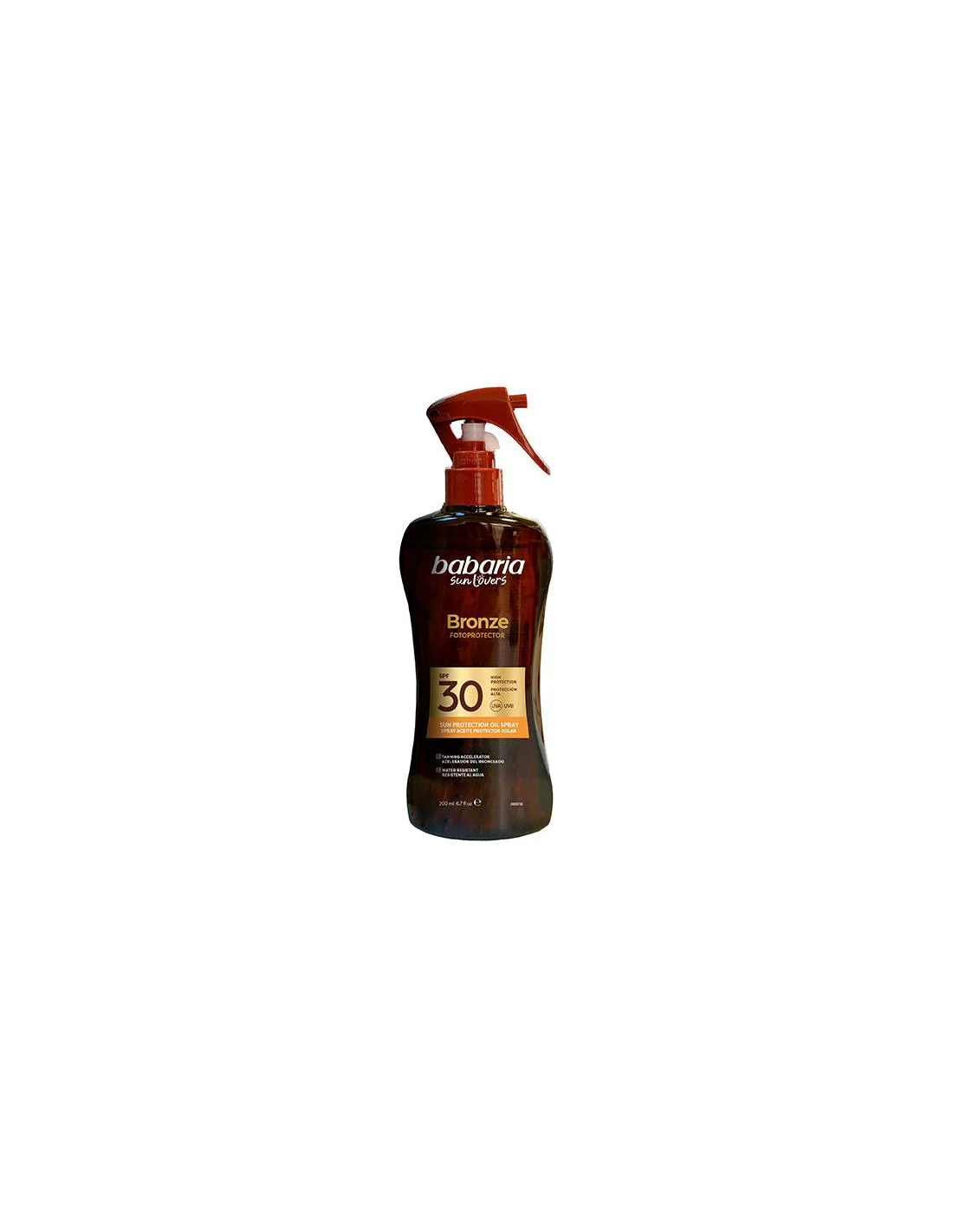 Babaria Sol Bronze Aceite Protector Solar Coco Spray Spf30 200ml
