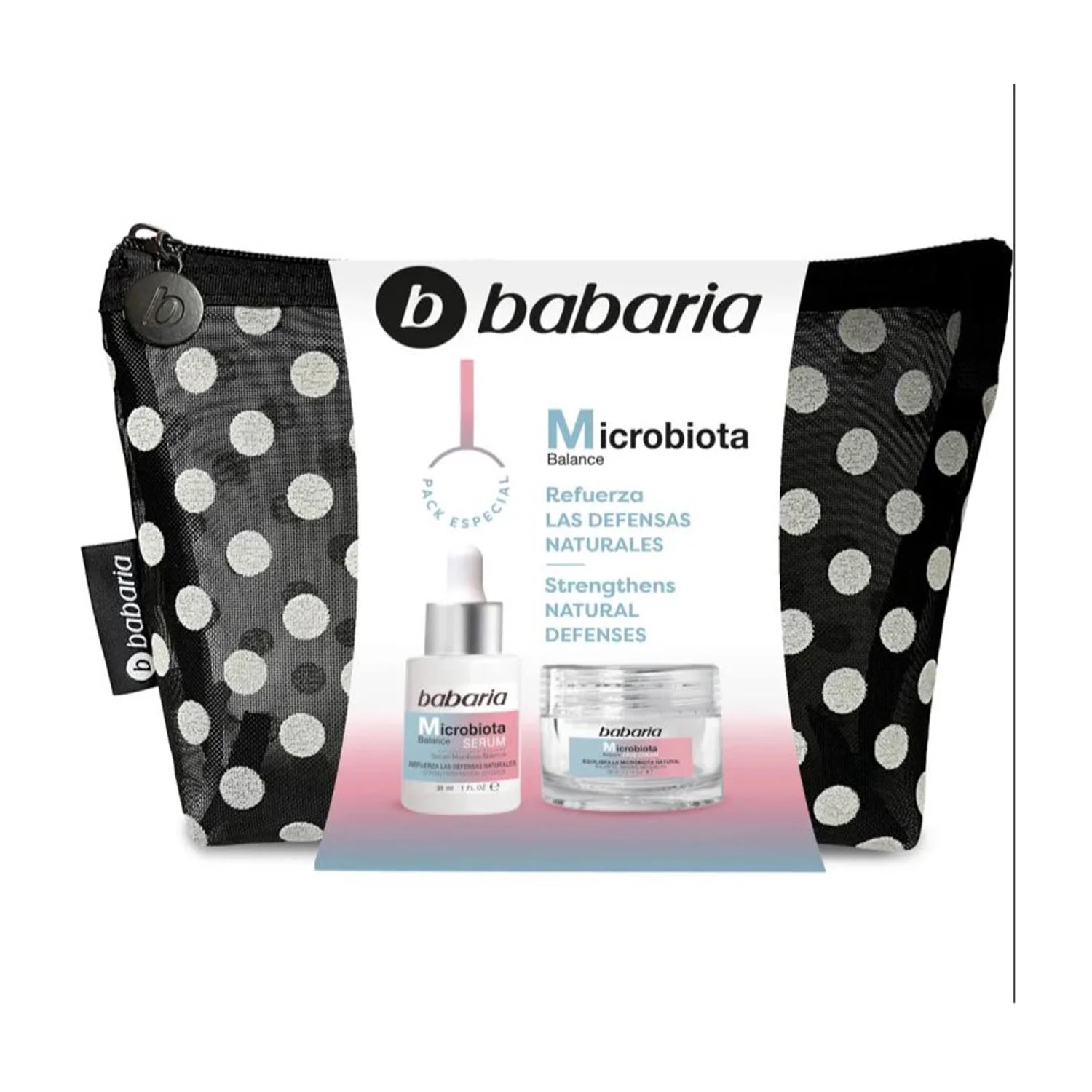 Babaria Microbiota Refuerza Crema Facial Set Estuche 50ml Serum 1u