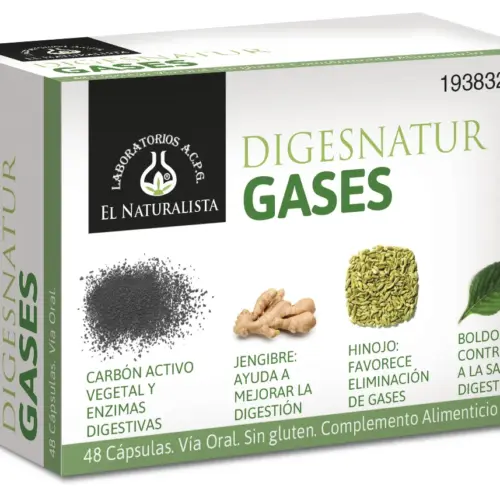 El Natural Digesnatur Gases 650 Mg X 48 Caps