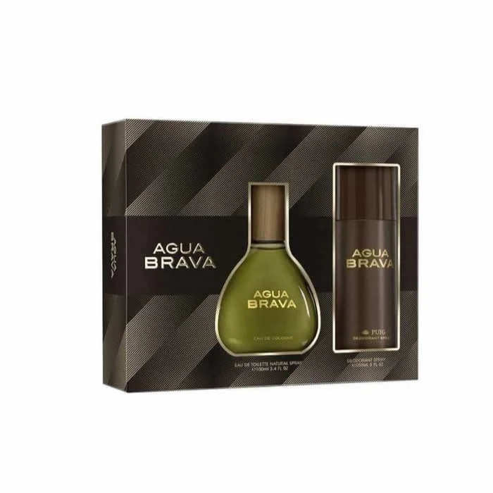 Puig Agua Brava Eau De Toilette Spray 100ml Set 2 Pieces