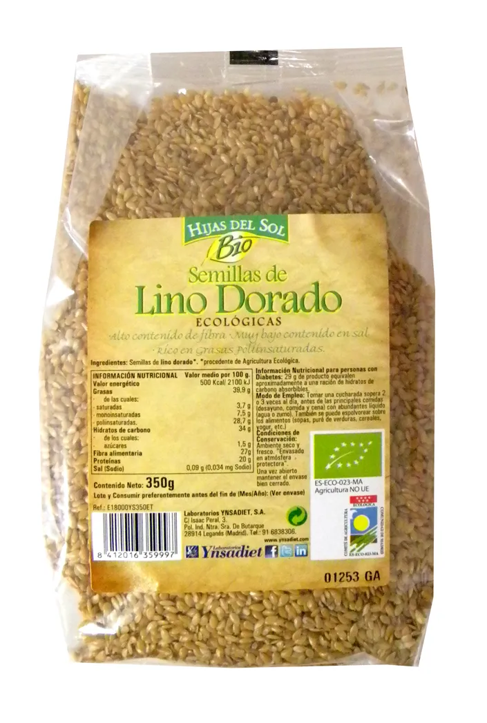 Ynsadiet Semillas De Lino Dorado 350g