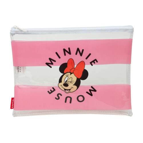 Waterbestendige tas Minnie Mouse Beach Roze Transparant