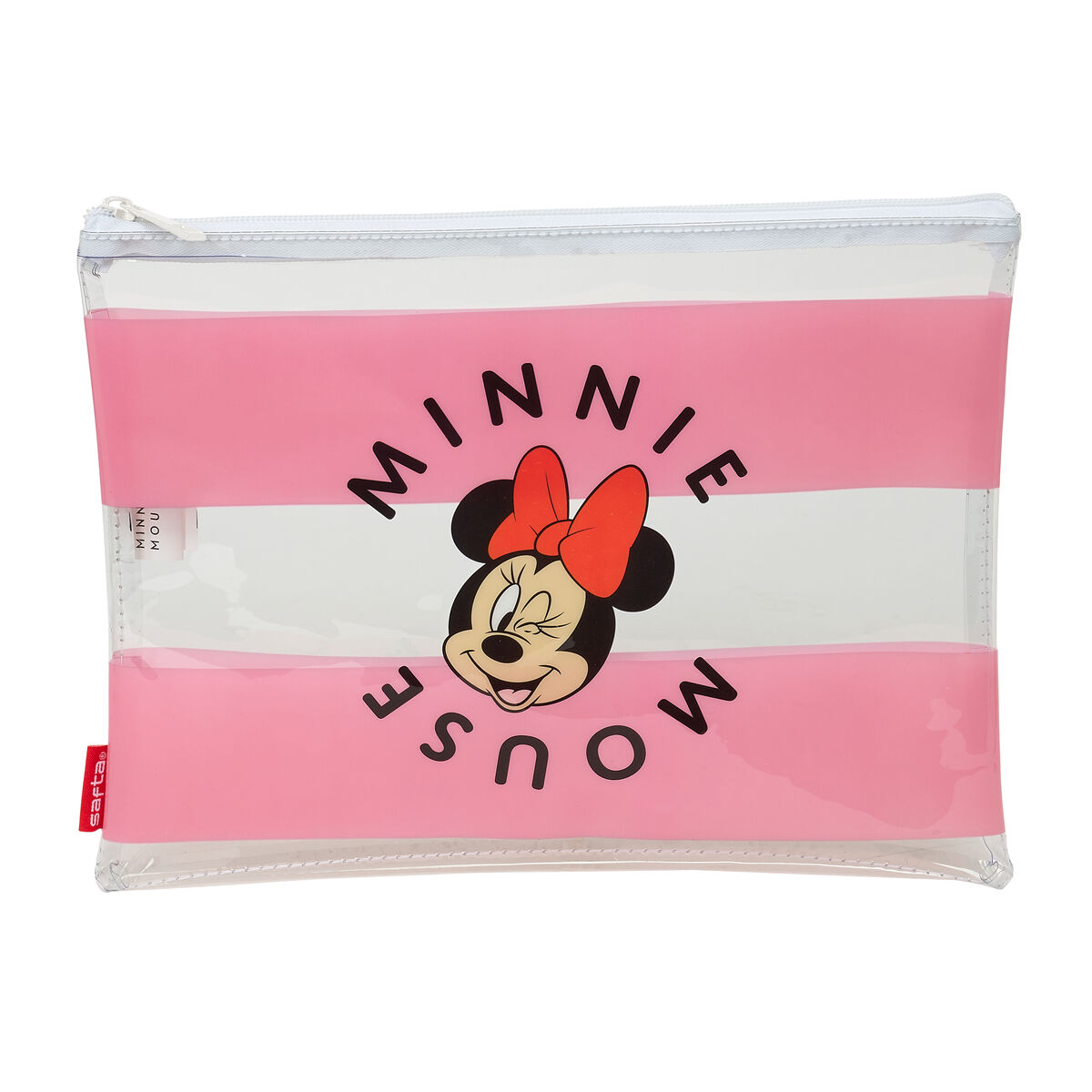 Waterbestendige tas Minnie Mouse Beach Roze Transparant
