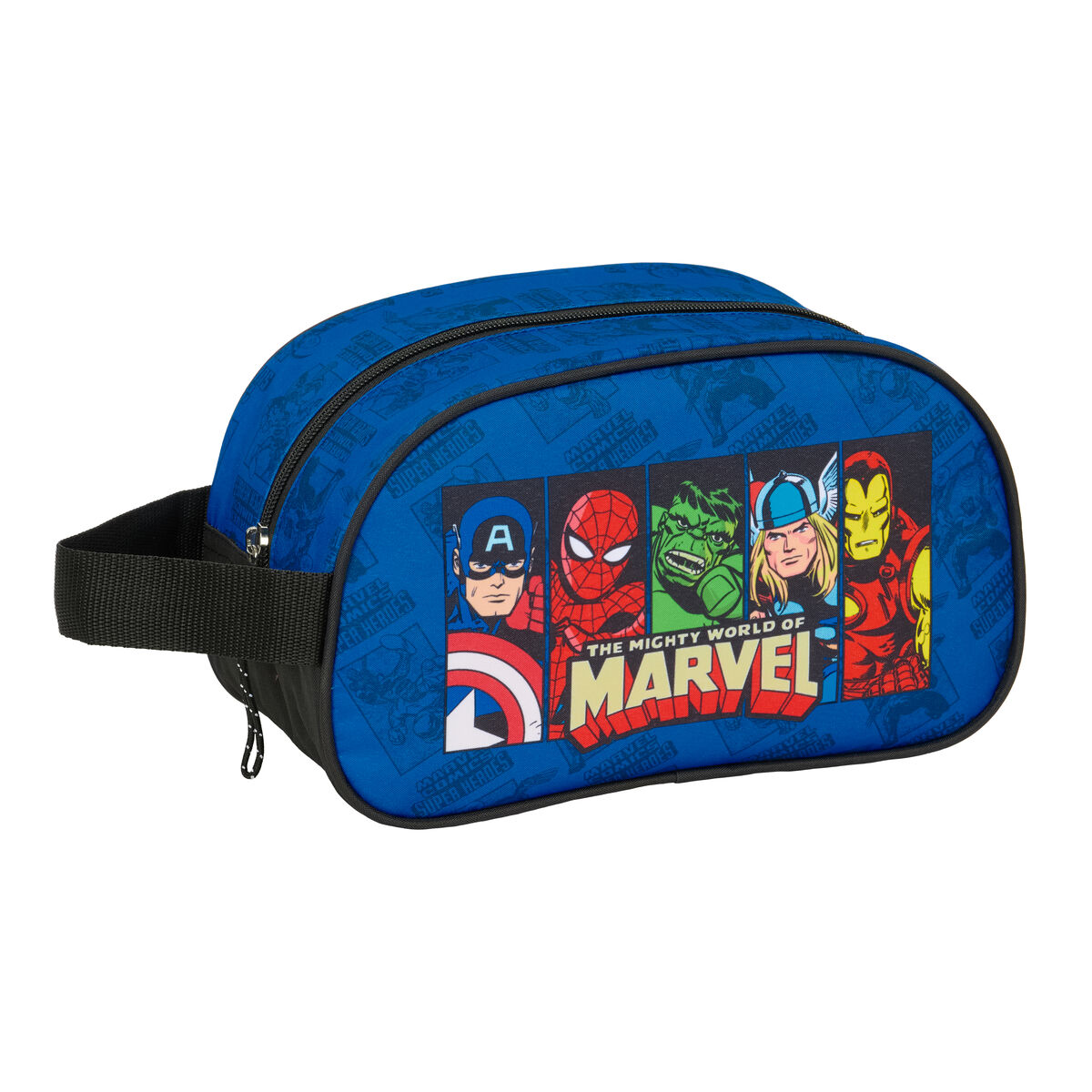Reistasje The Avengers Blauw Zwart 26 x 15 x 12 cm