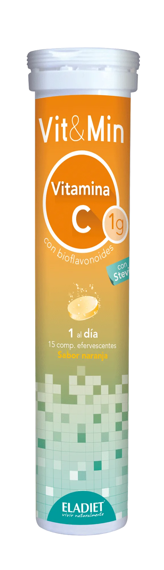 Eladiet Vit y Min Vitamina C 15 Comp Efervescentes