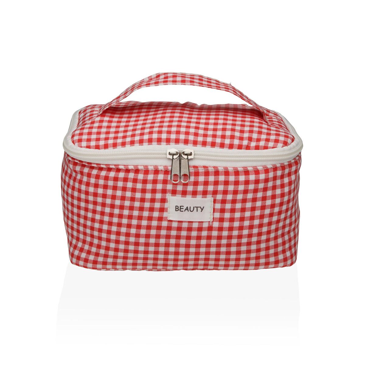 Reistasje Versa Vichy Rood Polyester Textiel 12 x 12 x 20 cm