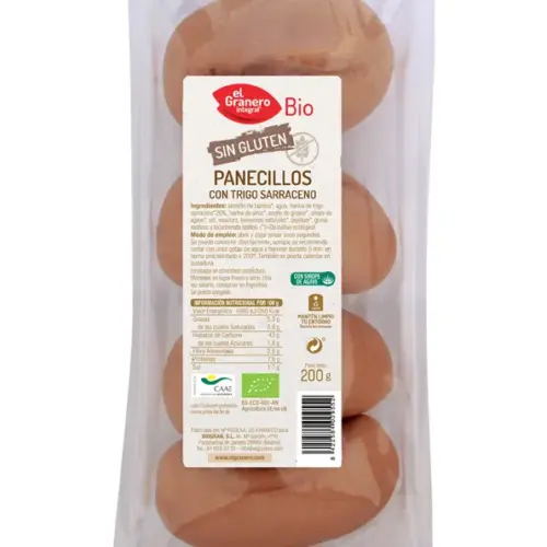 Granero Panecillos Con Trigo Sarraceno Sin Gluten Bio 4 Ud