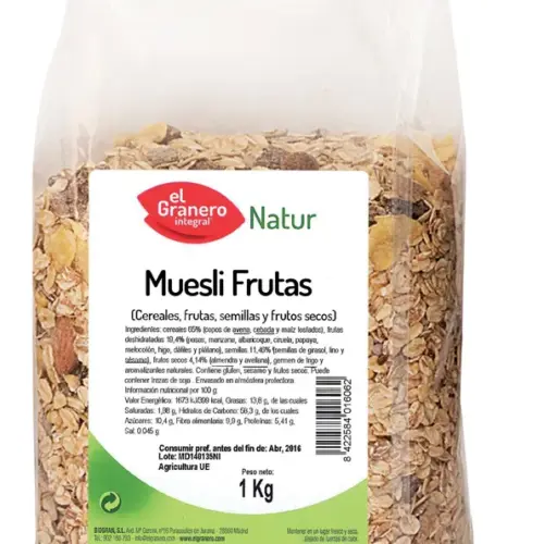 Granero Muesli 10 Frutas 1 Kg