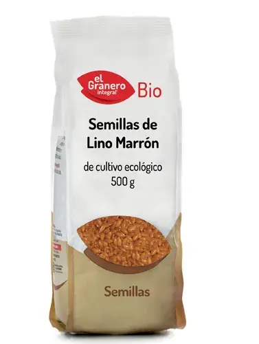 Granero Semillas De Lino Marrón Bio 500g Tostadas