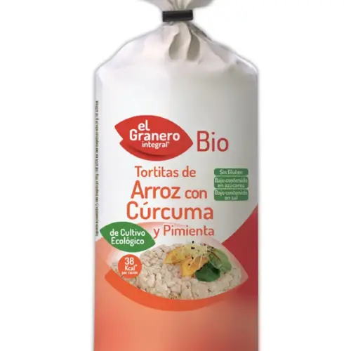 Granero Tortitas De Arroz Con Curcuma y Pimienta Bio 115g