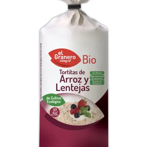 Granero Tortitas De Arroz y Lentejas Bio 115g